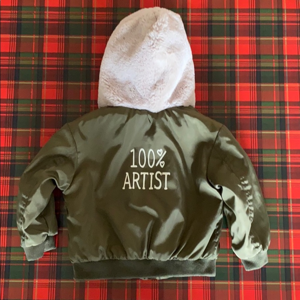 NWOT Zara “Artist” Bomber Jacket